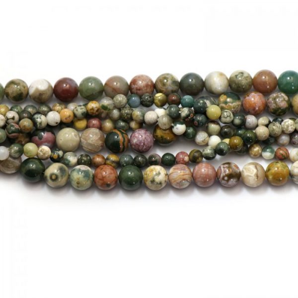 Jasper – Ocean – 6mm and 10mm – Smooth Rounds | Country Beads