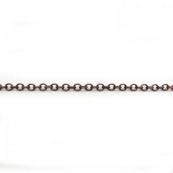 cable chain base metal antique copper 2214X length