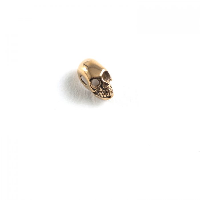 Copper Skull Beads For String Bracelet,Knife Lanyard Charm – Metal